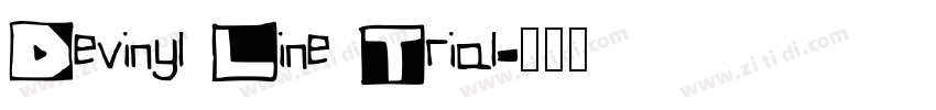 Devinyl Line Trial字体转换